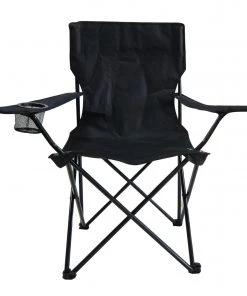 Brand new ⌛ Garden Treasures Beach & Camping Chairs Black Folding Camping Chair 😀