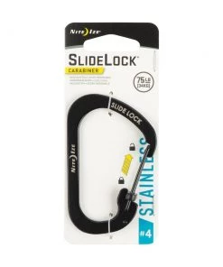 Flash Sale 🔔 Nite Ize Carabiners 3.1-in Black Locking D-shaped Wire Carabiner 😍