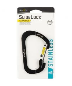 Wholesale 😀 Nite Ize Carabiners 4-in Black Locking D-shaped Wire Carabiner ❤️