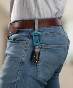 Best Sale ❤️ Nite Ize Carabiners 1.87-in Blue Locking D-shaped Wire Carabiner ⌛ -Outdoor Recreation Shop 07985399