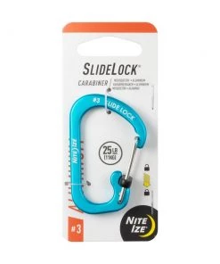 Best Sale ❤️ Nite Ize Carabiners 1.87-in Blue Locking D-shaped Wire Carabiner ⌛