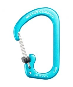 Best Sale ❤️ Nite Ize Carabiners 1.87-in Blue Locking D-shaped Wire Carabiner ⌛ -Outdoor Recreation Shop 07985402
