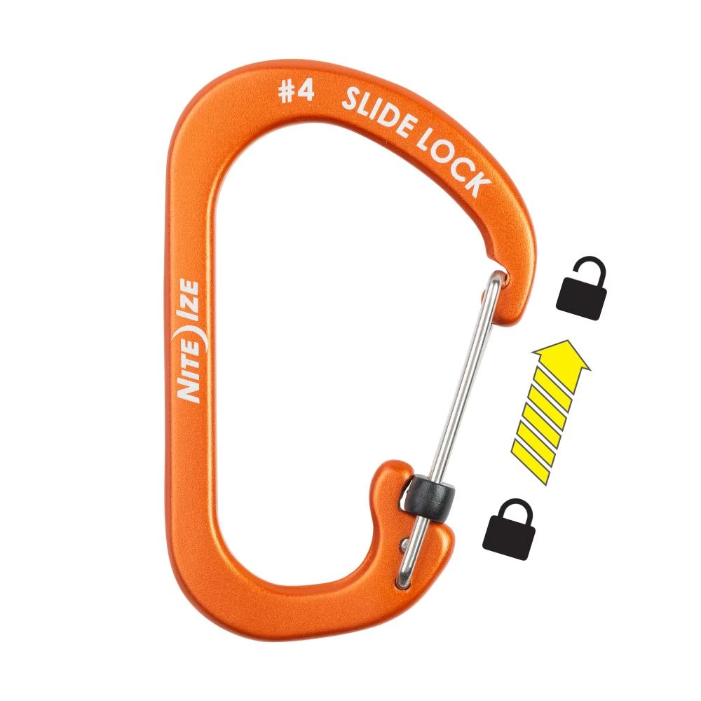 Top 10 🔔 Nite Ize Carabiners 2.1-in Orange Locking D-shaped Wire Carabiner 🎁 2 Top 10 🔔 Nite Ize Carabiners 2.1-in Orange Locking D-shaped Wire Carabiner 🎁 - Image 2