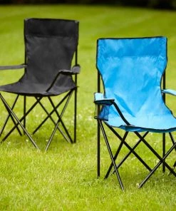 Brand new ⌛ Garden Treasures Beach & Camping Chairs Black Folding Camping Chair 😀 -Outdoor Recreation Shop 08724868 scaled