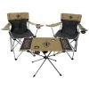 Best Sale ⌛ Rawlings Beach & Camping Chairs New Orleans Saints Multi Color Folding Tailgate Set Chair ⌛