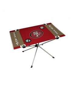Best deal 🛒 Rawlings Beach & Camping Chairs San Francisco 49ers Multi-color Folding Tailgate Table Chair ✔️