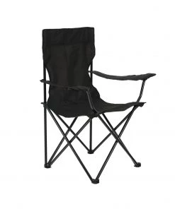 Brand new ⌛ Garden Treasures Beach & Camping Chairs Black Folding Camping Chair 😀 -Outdoor Recreation Shop 11049429 scaled