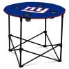 Coupon 😀 Logo Brands Beach & Camping Chairs New York Giants Blue Folding Tailgate Table Chair 😍