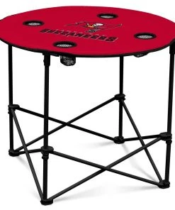 New 🎁 Logo Brands Beach & Camping Chairs Tampa Bay Buccaneers Red Folding Tailgate Table Chair 🔥