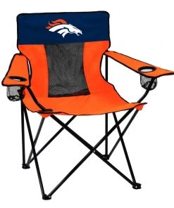 New 🧨 Logo Brands Beach & Camping Chairs Denver Broncos Team Color Folding Tailgate Chair ✔️