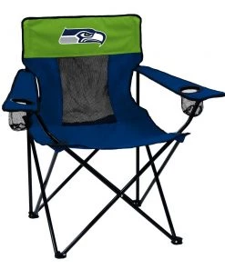 Discount 🧨 Logo Brands Beach & Camping Chairs Seattle Seahawks Team Color Folding Tailgate Chair 🎉