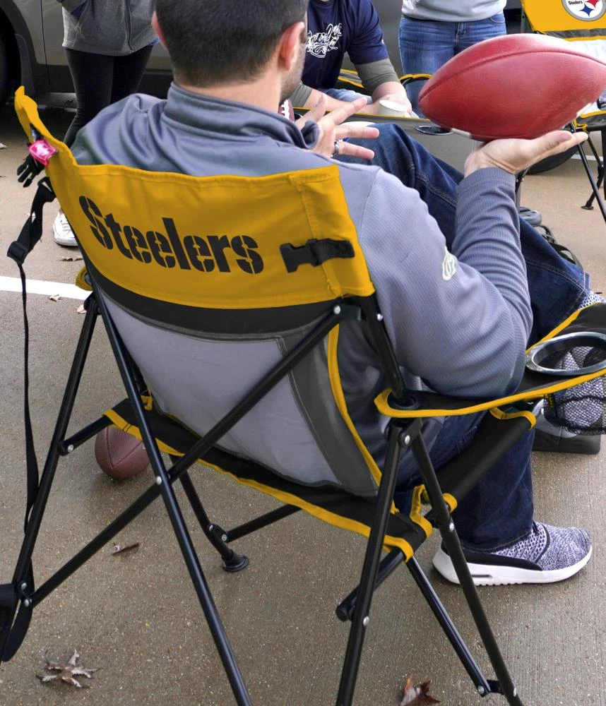 Wholesale ๐ฏ Rawlings Beach & Camping Chairs Pittsburgh Steelers Folding Tailgate Chair ๐งจ 2 Wholesale ๐ฏ Rawlings Beach & Camping Chairs Pittsburgh Steelers Folding Tailgate Chair ๐งจ - Image 2
