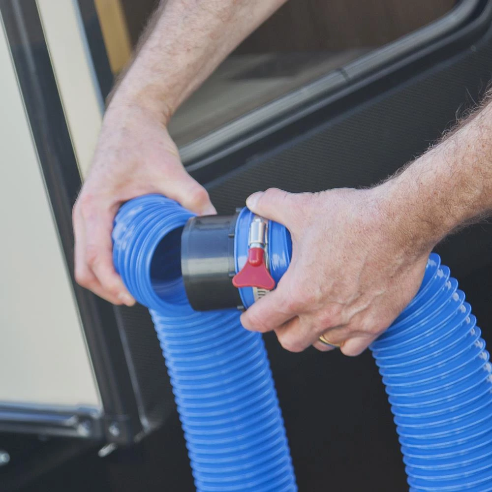 Budget ๐ Road & Home RV Accessories RV Waste Hose Coupling Connects to 3 In. Hose with Black ABS Construction ๐ 4 Budget ๐ Road & Home RV Accessories RV Waste Hose Coupling Connects to 3 In. Hose with Black ABS Construction ๐ - Image 4
