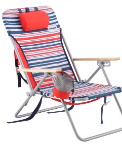 Best deal 🌟 Outsider Beach & Camping Chairs Red/Blue Stripes Folding Beach Chair ⌛