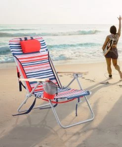 Best deal 🌟 Outsider Beach & Camping Chairs Red/Blue Stripes Folding Beach Chair ⌛ -Outdoor Recreation Shop 40662466
