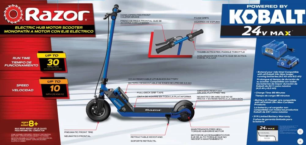 Flash Sale ๐ Kobalt Scooters Kobalt Power Core 100 BL โจ 9 Flash Sale ๐ Kobalt Scooters Kobalt Power Core 100 BL โจ - Image 9