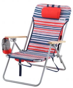 Best deal 🌟 Outsider Beach & Camping Chairs Red/Blue Stripes Folding Beach Chair ⌛ -Outdoor Recreation Shop 41608877