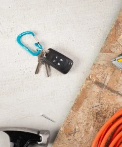 Best Sale ❤️ Nite Ize Carabiners 1.87-in Blue Locking D-shaped Wire Carabiner ⌛ -Outdoor Recreation Shop 44133049