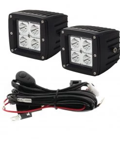 Discount ⭐ Pilot Automotive Recreational Vehicle Accessories 3" Square LED Light Kit With Harness ⭐