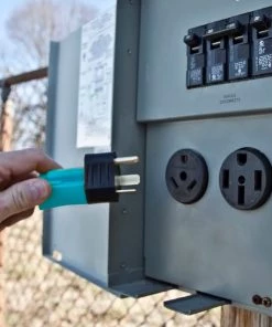 Deals 🧨 Road & Home RV Accessories 12 In. RV Electrical Adapter Fits 30 Amp Male to 15 Amp Female with Pull Out Handles Type 12/3 SJTW 30 Amp 125 V to 4 Degrees Fahrenheit Cold Weather Jacket Black with Yellow Handles 🧨 -Outdoor Recreation Shop 46314762